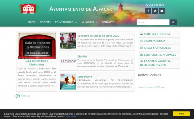 ayuntamientodealfacar.es screenshot