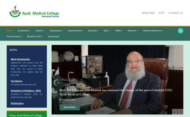 ayubmed.edu.pk screenshot