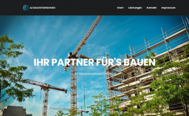 az-bauunternehmen.de screenshot