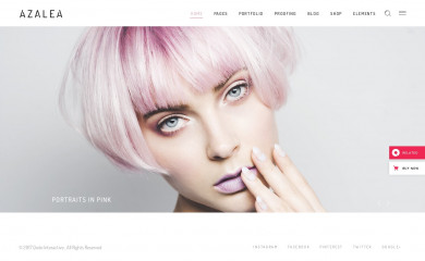 https://azalea.qodeinteractive.com screenshot