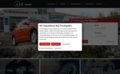aze-gmbh.de screenshot