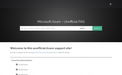 azurefaq.ca screenshot