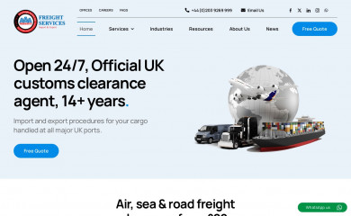 aaafreightservices.com screenshot