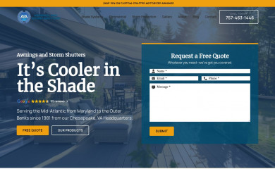 aaawnings.com screenshot