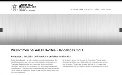 aalpha-steel.at screenshot