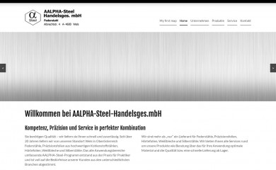 aalpha-steel.at screenshot