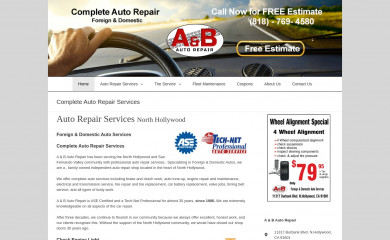 aandbautorepairs.com screenshot