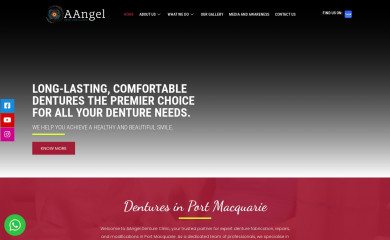 aangeldentureclinic.com screenshot