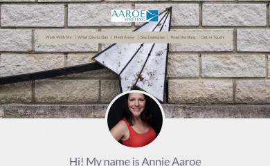 aaroewriting.com screenshot