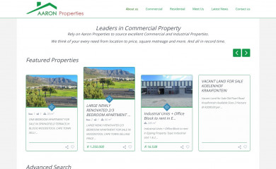 aaronproperties.co.za screenshot