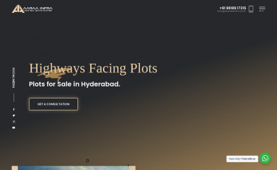 aaraainfra.com screenshot