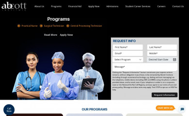 abcott.edu screenshot