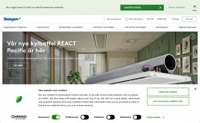 abcvent.se screenshot