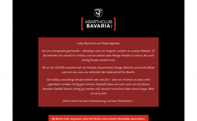 abarthclubbavaria.de screenshot