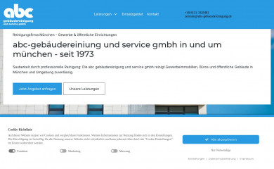 abc-gebaeudereinigung.de screenshot