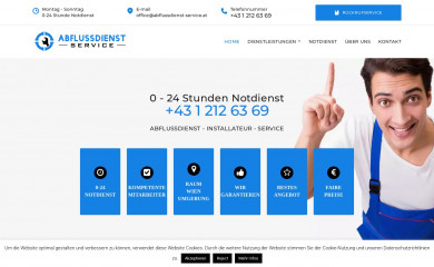 abflussdienst-service.at screenshot