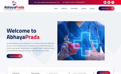 abhayapradahospitals.com screenshot