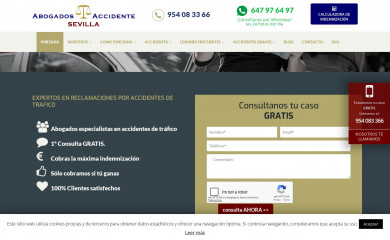abogadosaccidentesevilla.com screenshot