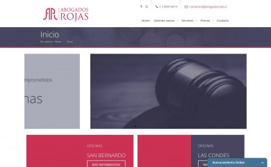 abogadosrojas.cl screenshot