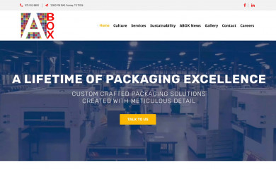 aboxpackaging.com screenshot