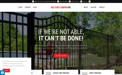 ablefenceinc.com screenshot