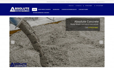 absolute-concrete.co.uk screenshot