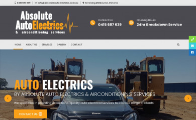 absoluteautoelectrics.com.au screenshot