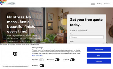 absolutedecorating.com screenshot