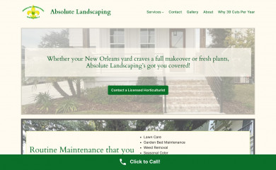 absolutelawncarela.com screenshot