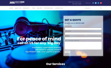 absolutesound.co.za screenshot