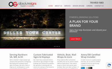 absolutesigns.com screenshot