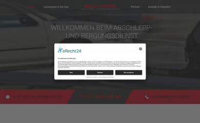 abschleppdienst-schmiel.de screenshot
