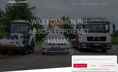 abschleppdiensthamal.de screenshot