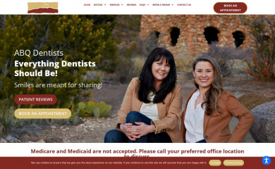 abqdentists.com screenshot