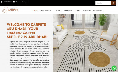 abudhabicarpet.ae screenshot