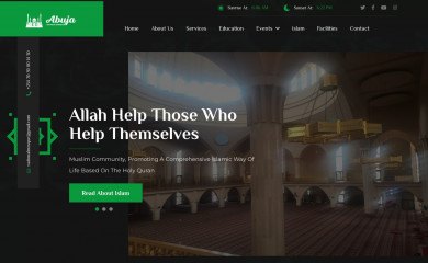 abujanationalmosque.org screenshot