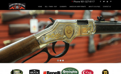 accentgunsandloans.com screenshot