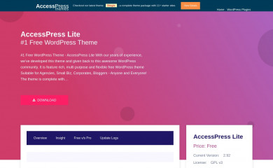 AccessPress Lite screenshot