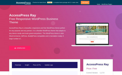 AccessPress Ray screenshot