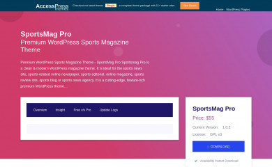 https://accesspressthemes.com/wordpress-themes/sportsmag-pro/ screenshot