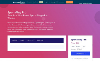 https://accesspressthemes.com/wordpress-themes/sportsmag-pro/ screenshot