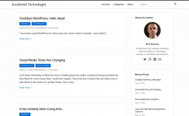 accidentaltechnologist.com screenshot