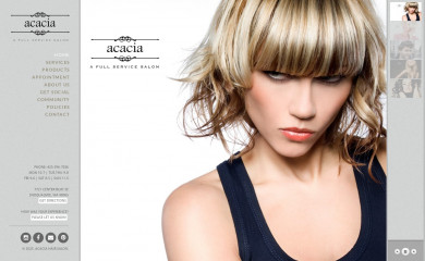 acaciahairsalon.com screenshot