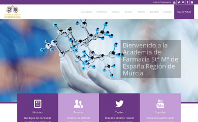 academiadefarmaciaregiondemurcia.com screenshot