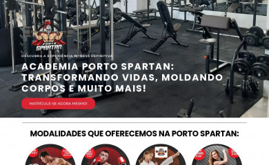 academiaportospartan.com.br screenshot