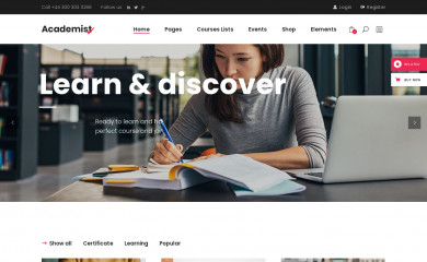 https://academist.qodeinteractive.com/ screenshot