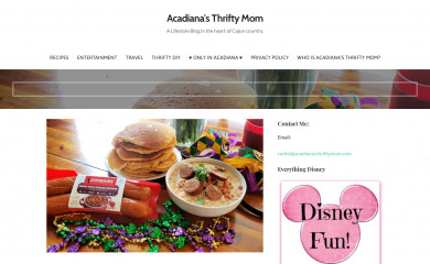 acadianasthriftymom.com screenshot