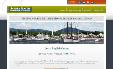 acadiaenglish.com screenshot