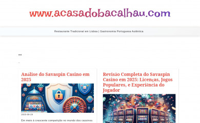 acasadobacalhau.com screenshot