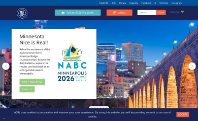 acbl.org screenshot